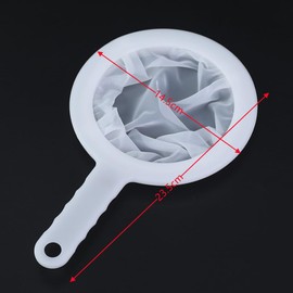 GYWHOOFT 2 Strainers Filtration Separation Netting Handheld Filtration Net Brine Shrimp Shell Egg Separation Aquarium Cleaning Red Bug Bait Cleaning Impurity Filtration (80, 200 Mesh)
