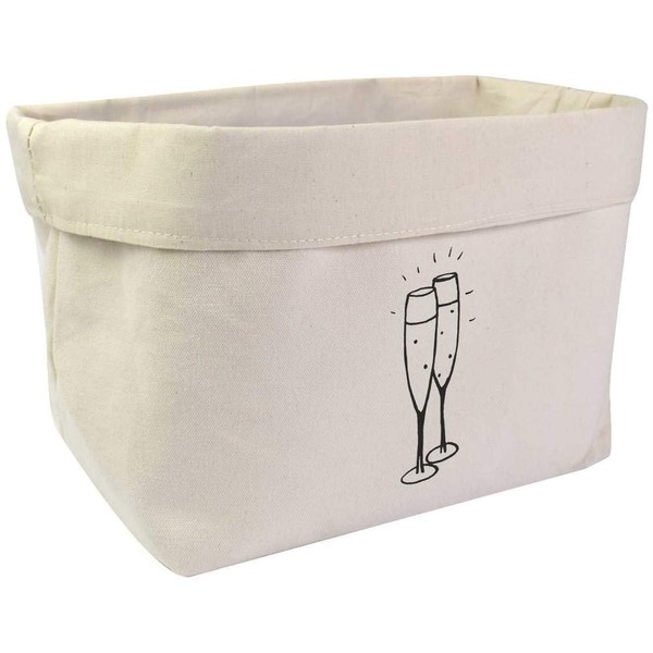 Azeeda Large 'Champagne Flutes' Canvas Organiser/Storage Bag (OR00009546)