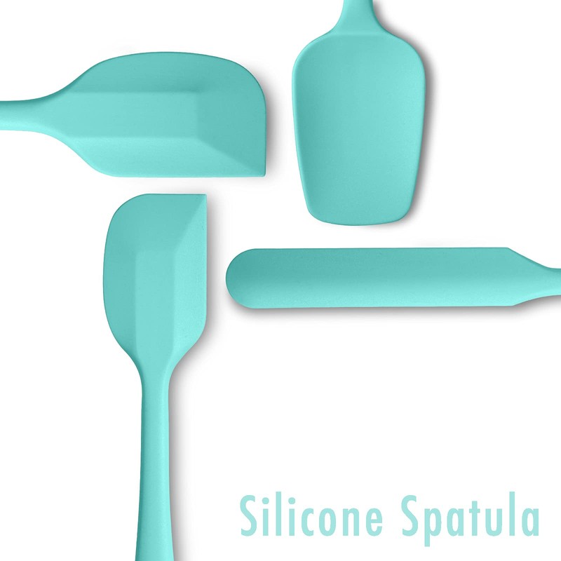 Juego de 4 espátulas de silicona flexibles, resistentes al calor,