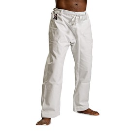 Ronin Heavy Weight 12oz. Cotton Karate Pants (White, 6)