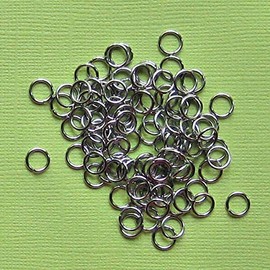 100 Stainless Steel Jump Rings 7mm Surgical Steel Charms Pendants DIY for Necklace Bracelet Jewelry Making