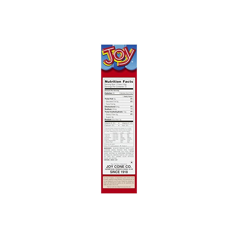 Joy Sugar Cone - 12 ct, 5 oz