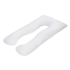 HOMESJUN Pregnancy Pillows for Sleeping, U Shaped Full Body Pillow 55 Inch, Maternity Pillow Support for Belly, Back, Legs and Hip with Removable Cover, White