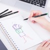 CHARSOCO Fineliner Pen Set, 36 Coloured Felt Tip Pens with