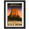 Devils Tower National Monument, Wyoming - WPA-Style National Park Poster