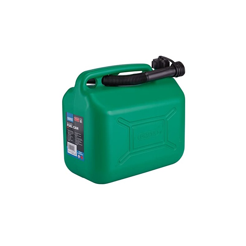 Draper 10L Plastic Petrol Can | Jerry Fuel Diesel Can