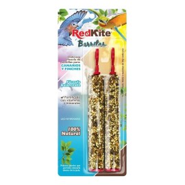 Barrita De Semillas Para Canarios Y Finches Redkite 2 Piezas De 36 G Snack Fortificado Con Vitaminas Y Minerales Alta Digestibilidad Y Apoyo En La Muda