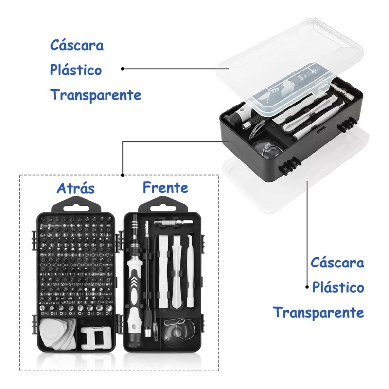 Zakulu Kit De Desarmadores Y Herramientas De Precisión 115 En