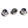 Hexagonal nuts with flange self-locking (with polyamide clamping part) -