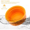Narrow Milk Bottle Caps, 10Pcs Orange Travel Bottle Lids, Leak