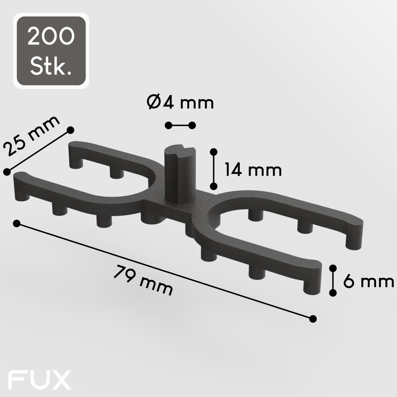 Decking Spacers Pack of 200 for 4 mm Joint -