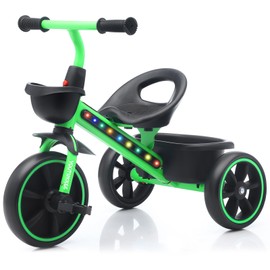 Youthkkee Toddler Tricycle with Light for 2-5 Year Olds - Fun & Safe Kids Trike with Gift, Ideal for 18 Months to 5 Year Old Girls & Boys