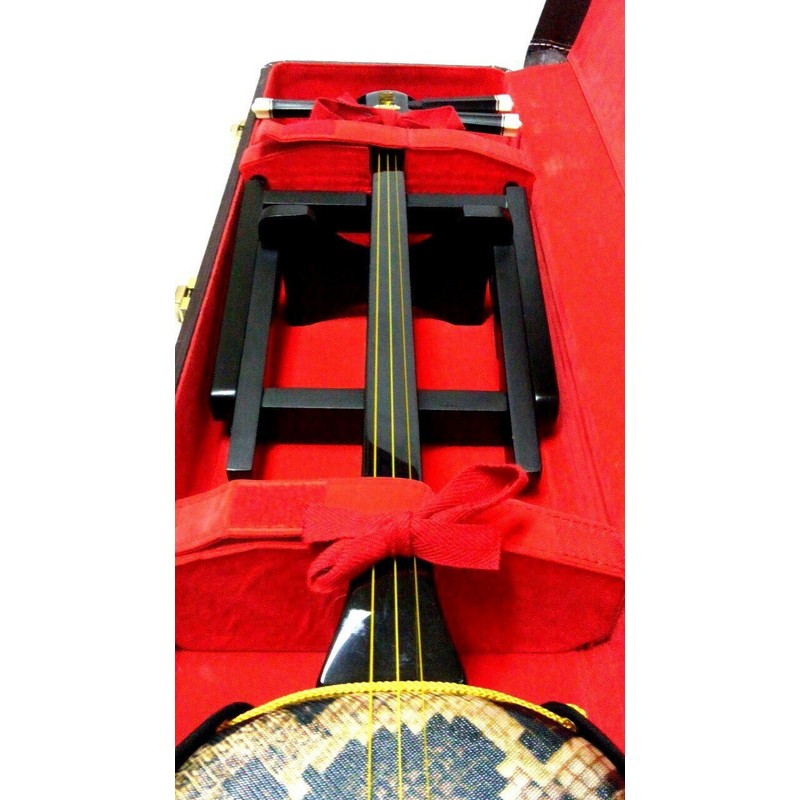 とっても便利沖縄奄美三線用 折りたたみスタンド 黒