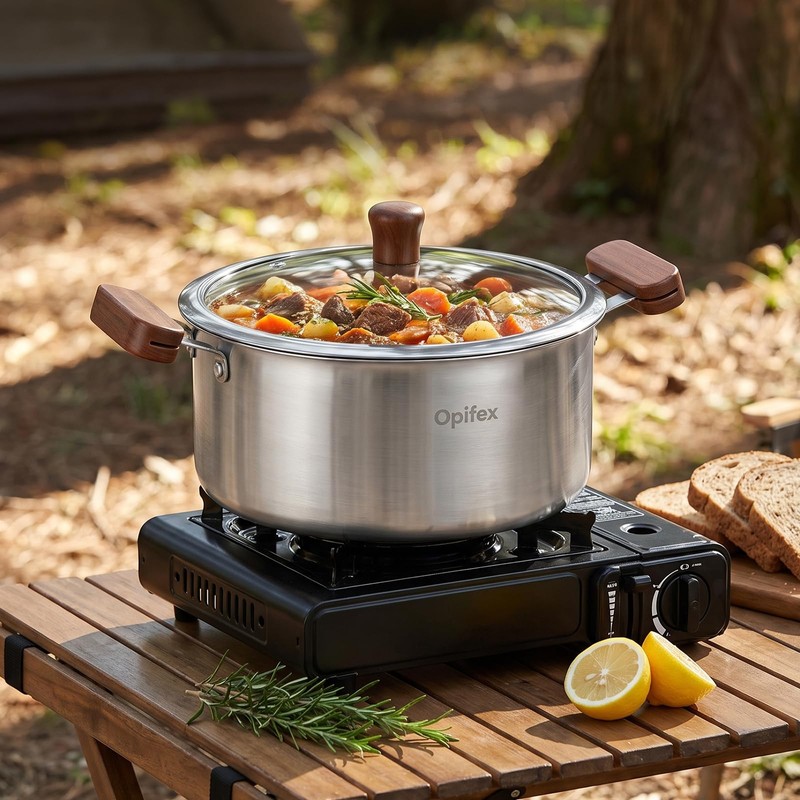 4L Deep Fryer Pot with Basket, Cool Touch Handles for