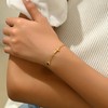 RATVIU Gold Bracelets for Women 18K Gold Plated Cross Bracelets