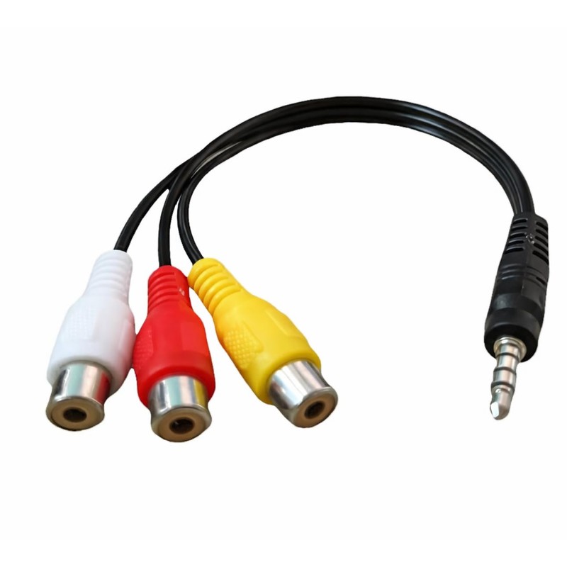 Harrista 1PC 3.5MM To Jack 3 1PCS RCA Cable Video