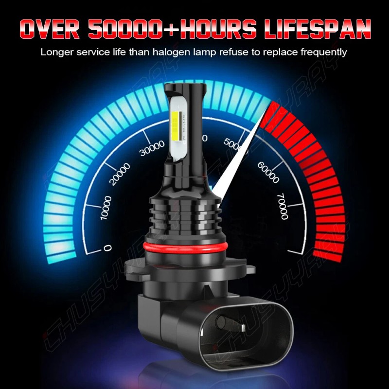 CHUSYYRAY For Hummer H3 2006-2010 H13+H10 LED Headlights Hi/Lo +
