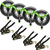 Bolvixor 4 Pack Car Tie Down Straps for Trailers 2"