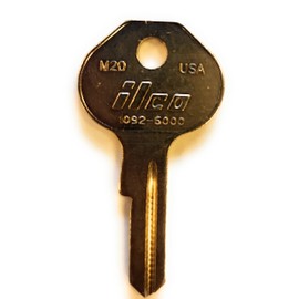 ILCO Compatible with 1092-6000 Master Padlock Uncut Key Blank - M20 -MAS-18DE (10 Pack)