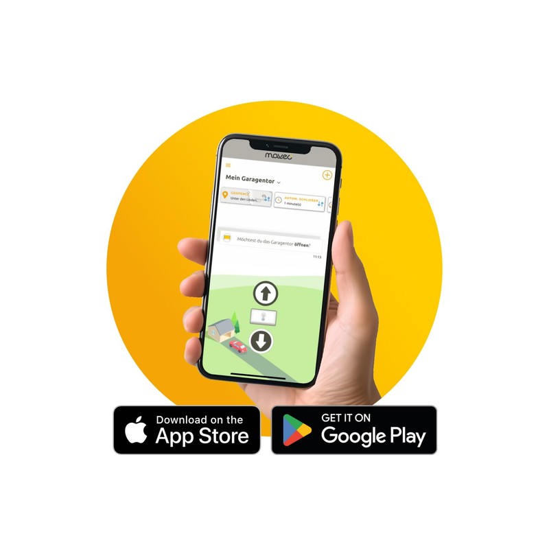 maveo Connect Basic Bundle, Smart Garage Door Opener Set Including