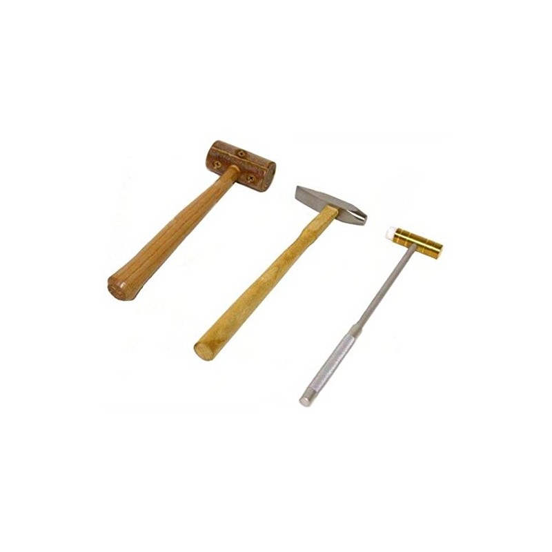 3 Jewelers Silversmith Hammers 3 Tools