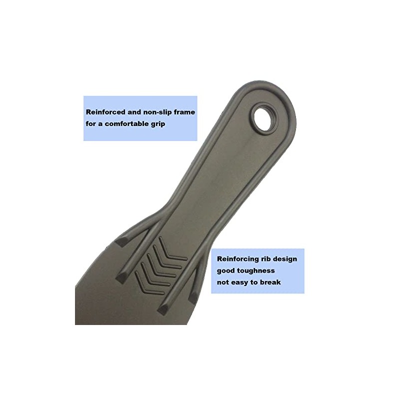 6 Pack Putty Knife, Flexible Plastic Paint Scraper Tool for