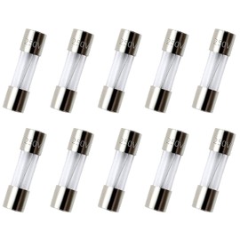 SIXQJZML 10 Pack F20AL Fast-Blow Fuse 20A 250V Glass Fuses 0.2 x 0.78 inch / 5 x 20 mm (20amp) (F20A)