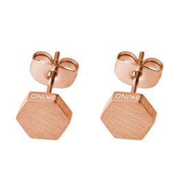 Liebeskind Ladies’ Berlin Stud Earrings, Stainless Steel, Matt, Stainless Steel