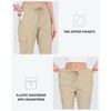 MoFiz Khaki Hiking Pants for Women Quick Dry UPF 50+