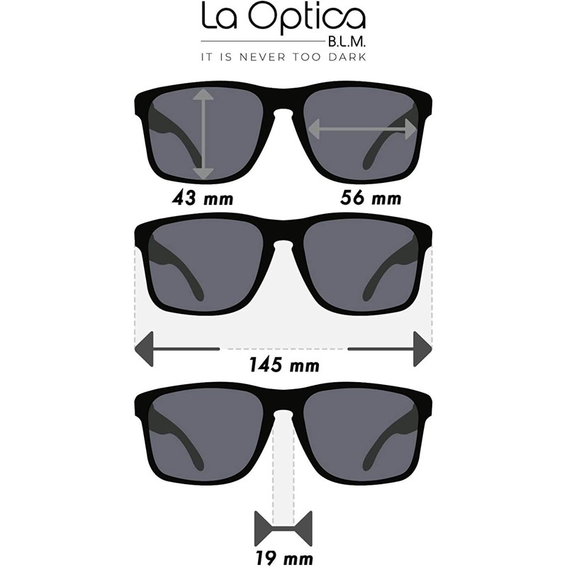 La Optica B.L.M. Men's Sunglasses UV400 CAT3 Lightweight Sport –