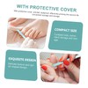 FOMIYES 4pcs Glass Nail Files for Manicure and Pedicure Ergonomic