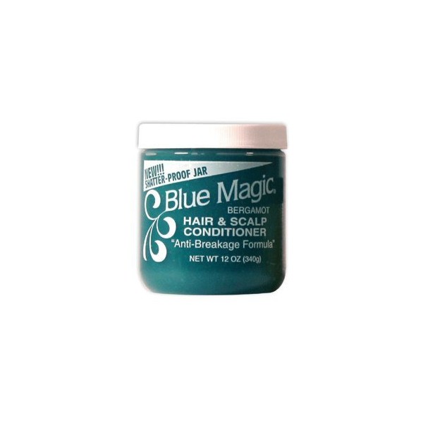 Blue Magic Bergamot Hair and Scalp Conditioner, 12 Ounce (Pack of 3)