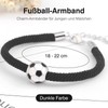 THETAG Football Bracelet Minimal Braided Chain Simple Hook Men Boys
