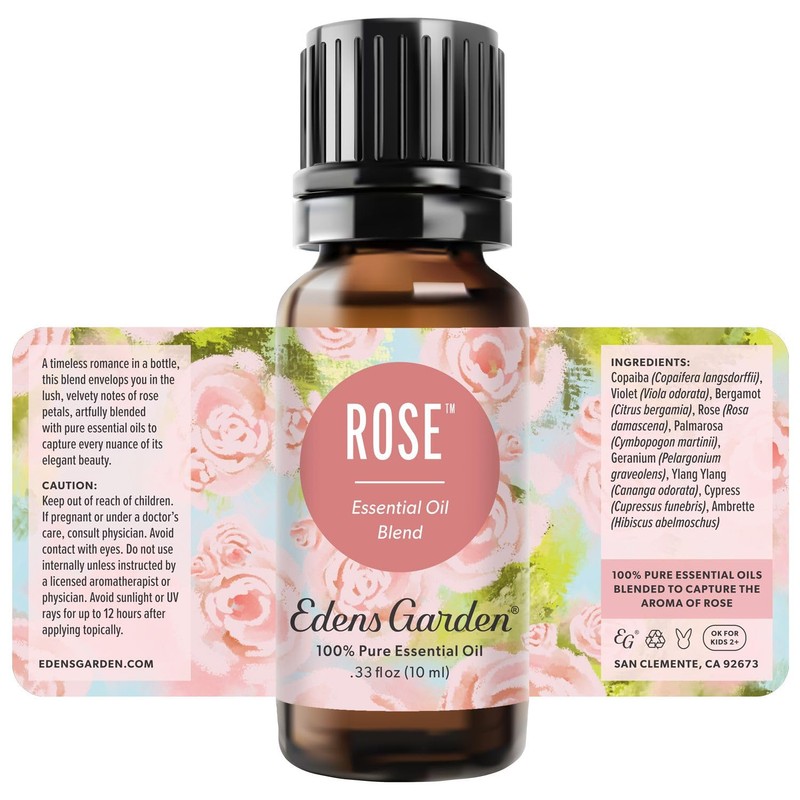 Edens Garden Rose Essential Oil Blend – 100% Pure Therapeutic
