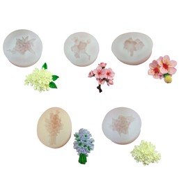 TQUXNGA Blattförmige Fondant-Schokoladenform, Kuchen-Topper, Backutensilien, handgefertigte Seife, Silikon, Ornamente, einfach zu verwenden