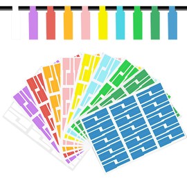 Anboli Cable Labels, 300 Pack Handwritable Cable Tags, Color Labels, Compatible Labels, Wire Identification, Waterproof, Oilproof, Power Supply Cable Labels, Seal Tags, Marking, Organization, A4,