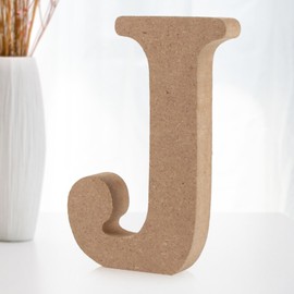 Darryy 10 cm Standing Wooden Letters, Log Natural Large Wooden Letters for Crafts, Untreated Wooden Decorations for Home, Wall, Party, Decoration, DIY Projects (Pack of 28)