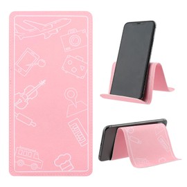 Ranjaner Airplane Phone Holder Flexible Flight Cell Phone Holder and Flexible Tablet Stand Airplane Travel Essential Accessories for Most Smartphones, Tablets (Pink)
