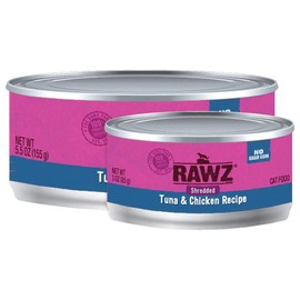 Rawz Shredded Meat Canned Cat Food (Tuna & Chicken)