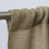 Valea Home Burlap Natural Tan Valance Rod Pocket Window Curtain