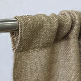 Valea Home Burlap Natural Tan Valance Rod Pocket Window Curtain Valance Rustic Home Décor 56 by 14 Inches