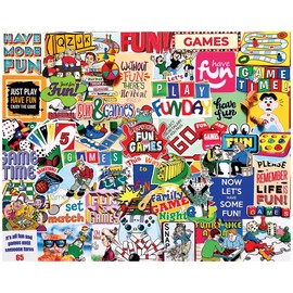 White Mountain Puzzles - It's All Fun & Games - 1000 Piece Jigsaw Puzzle for Adults & Kids - Fun Family Activity - 24"x30"