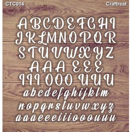 CrafTreat Reusable Lasercut Chipboard Alphabet Letters for Scrapbooking - Alphabets - Size: 5.5X6 Inches - Alphabet Chipboard for Crafting - Embellishments for Card Making and Scrapbooking