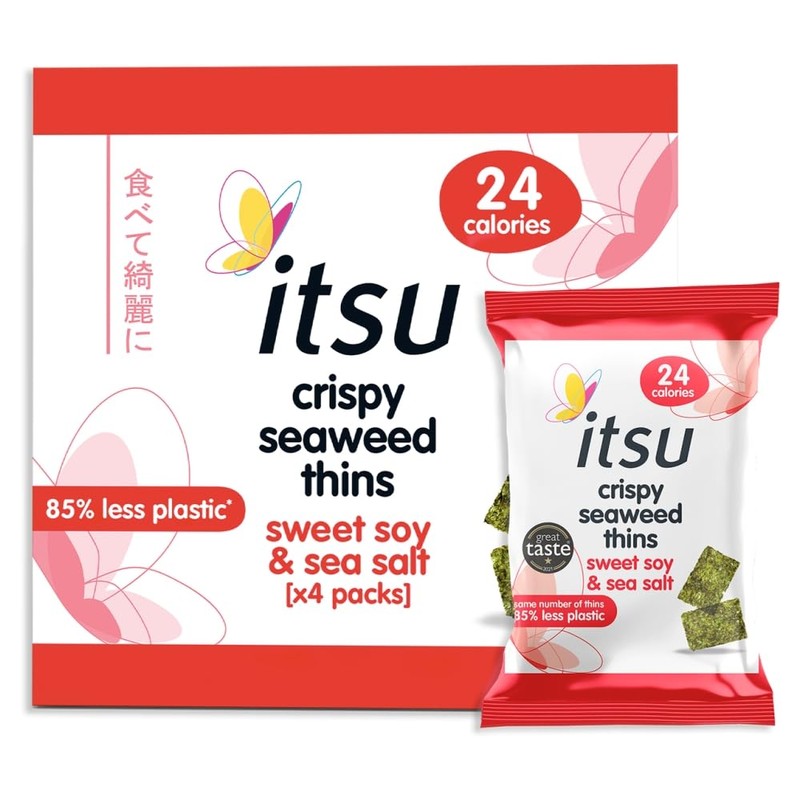 itsu Crispy Seaweed Thins Sweet Soy & Sea Salt 4