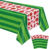 4 Pack Watermelon Rind Tablecloth Green Melon Rectangle Table Cloth