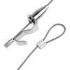Augsion 4 Piece Picture Rail, Stainless Steel Wire Hooks (Diameter