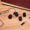 10 Piece Black L 35mm x D10mm Mini Microphone Headset