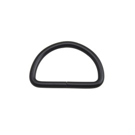 Wuuycoky 1.5" Inner Diameter Black D Rings Buckles D-ring Non-welded For Webbing Strapping Pack of 10