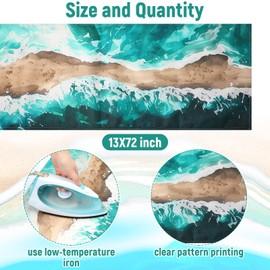 Windkream Passover Table Runner 13 x 72 Inch Passover Table Decorations Jewish Pesach Festival Decorations Crossing The Red Sea Table Runner for Kitchen Indoor Outdoor Home Party