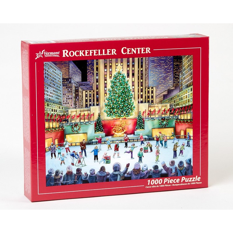 Vermont Christmas Company Rockefeller Center Jigsaw Puzzle 1000 Piece 24"x30"